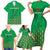 Custom Guinea Bissau Football Family Matching Short Sleeve Bodycon Dress and Hawaiian Shirt Go Djurtus - Green Ver - Wonder Print Shop