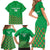 Custom Guinea Bissau Football Family Matching Short Sleeve Bodycon Dress and Hawaiian Shirt Go Djurtus - Green Ver - Wonder Print Shop