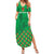 Custom Guinea Bissau Football Family Matching Summer Maxi Dress and Hawaiian Shirt Go Djurtus - Green Ver - Wonder Print Shop