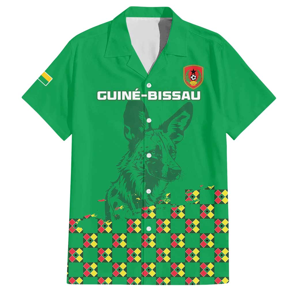 Custom Guinea Bissau Football Hawaiian Shirt Go Djurtus - Green Ver - Wonder Print Shop