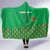 Custom Guinea Bissau Football Hooded Blanket Go Djurtus - Green Ver