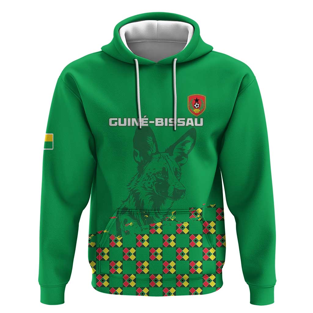 Custom Guinea Bissau Football Hoodie Go Djurtus - Green Ver - Wonder Print Shop