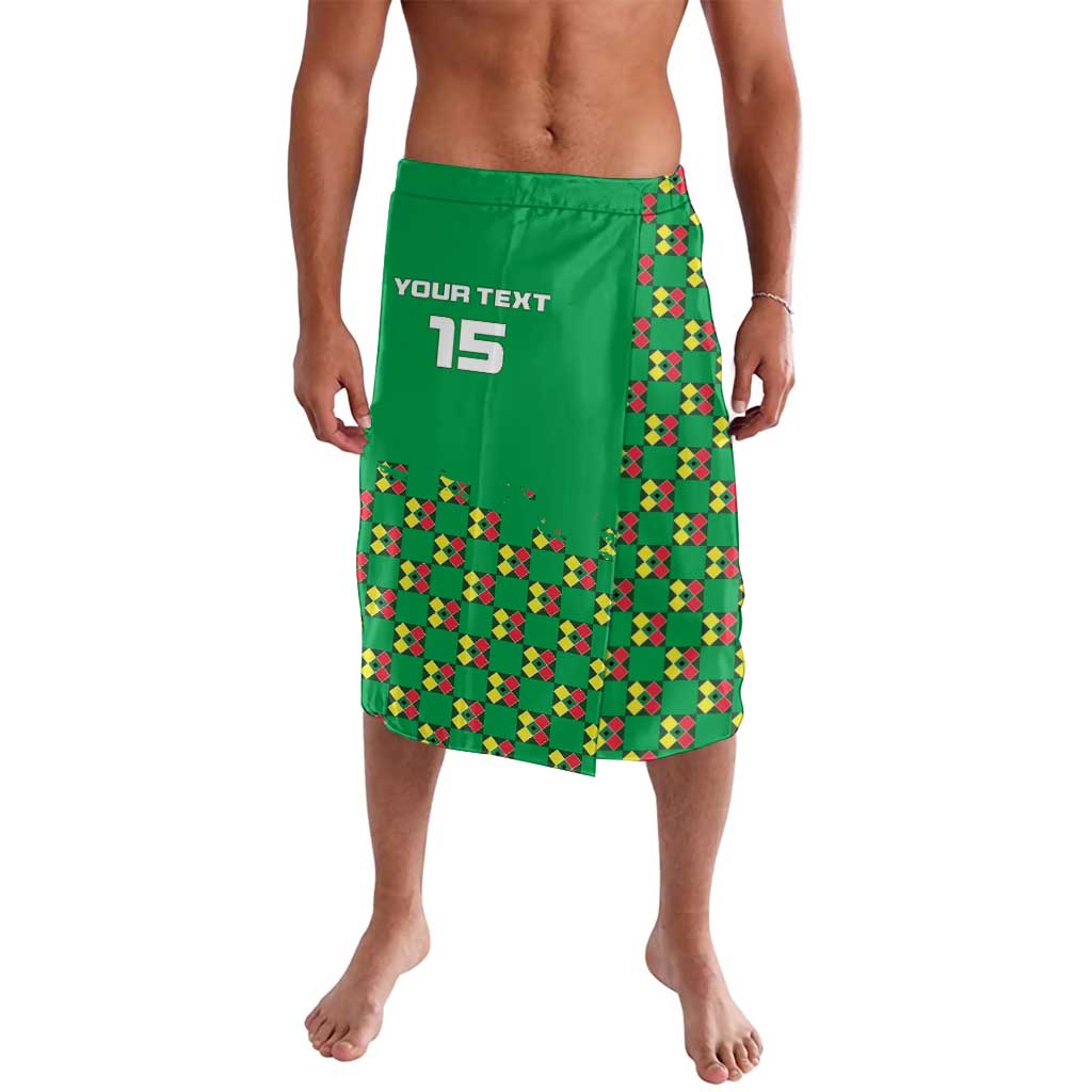 Custom Guinea Bissau Football Lavalava Go Djurtus - Green Ver - Wonder Print Shop