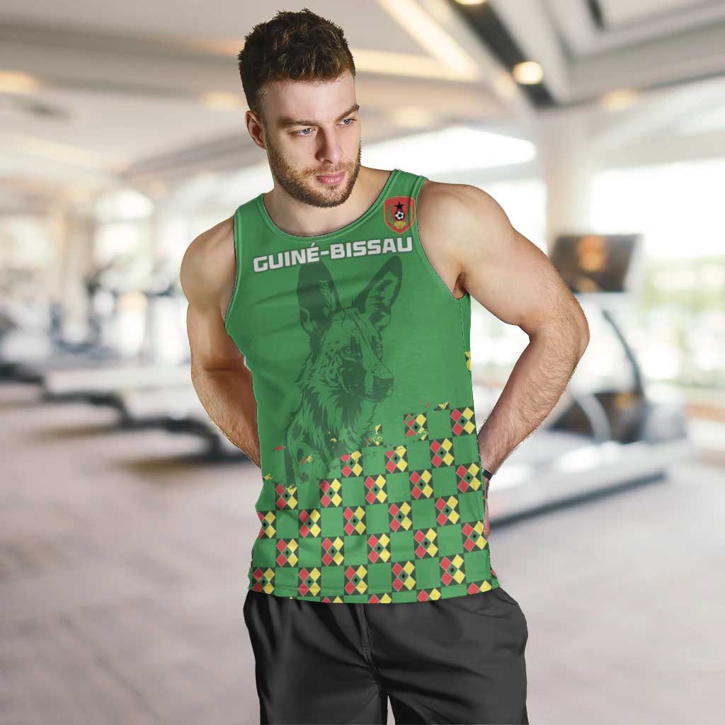 Custom Guinea Bissau Football Men Tank Top Go Djurtus - Green Ver - Wonder Print Shop