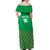 Custom Guinea Bissau Football Off Shoulder Maxi Dress Go Djurtus - Green Ver - Wonder Print Shop