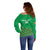 Custom Guinea Bissau Football Off Shoulder Sweater Go Djurtus - Green Ver