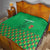 Custom Guinea Bissau Football Quilt Go Djurtus - Green Ver - Wonder Print Shop