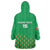 Custom Guinea Bissau Football Wearable Blanket Hoodie Go Djurtus - Green Ver