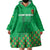 Custom Guinea Bissau Football Wearable Blanket Hoodie Go Djurtus - Green Ver