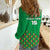 Custom Guinea Bissau Football Women Casual Shirt Go Djurtus - Green Ver