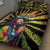 Reggae Legend Bob Quilt Bed Set Grunge Style - Wonder Print Shop