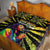 Reggae Legend Bob Quilt Bed Set Grunge Style - Wonder Print Shop