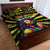 Reggae Legend Bob Quilt Bed Set Grunge Style - Wonder Print Shop