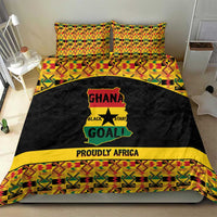 Afro Ghana Football Bedding Set Black Stars Never Fall - Kente Pattern - Wonder Print Shop