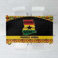 Afro Ghana Football Tablecloth Black Stars Never Fall - Kente Pattern - Wonder Print Shop