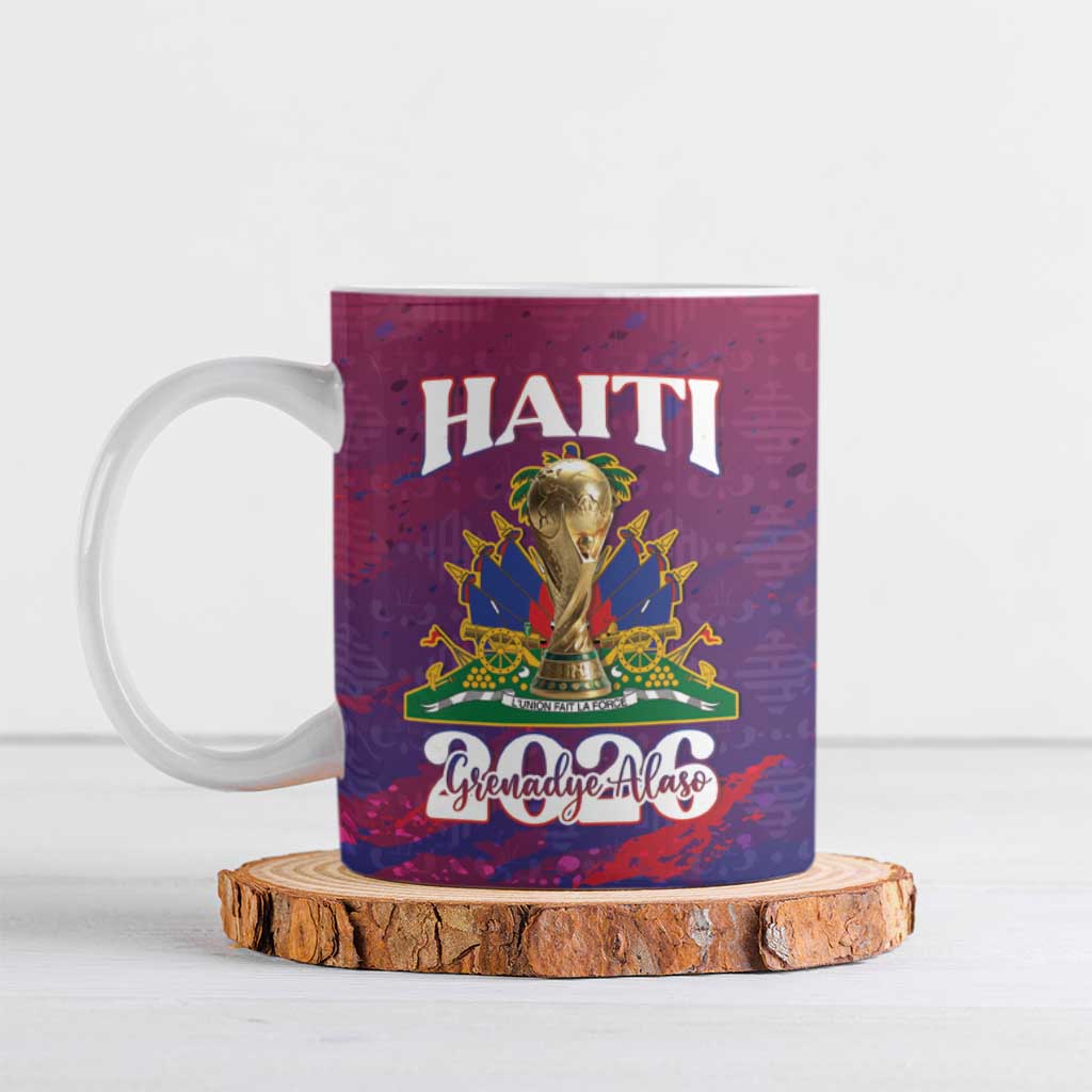 Personalized Afro-Haiti Football Ceramic Mug 2026 Nou Retounen Anko - Wonder Print Shop