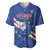 Custom Cape Verde Football Baseball Jersey Go Blue Sharks