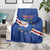 Custom Cape Verde Football Blanket Go Blue Sharks