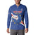 Custom Cape Verde Football Button Sweatshirt Go Blue Sharks