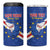 Custom Cape Verde Football 4 in 1 Can Cooler Tumbler Go Blue Sharks