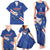 Custom Cape Verde Football Family Matching Tank Maxi Dress and Hawaiian Shirt Go Blue Sharks