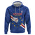 Custom Cape Verde Football Hoodie Go Blue Sharks