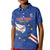 Custom Cape Verde Football Kid Polo Shirt Go Blue Sharks