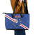 Custom Cape Verde Football Leather Tote Bag Go Blue Sharks