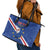 Custom Cape Verde Football Leather Tote Bag Go Blue Sharks