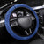 Cape Verde Football Steering Wheel Cover Go Blue Sharks