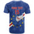 Custom Cape Verde Football T Shirt Go Blue Sharks