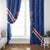 Custom Cape Verde Football Window Curtain Go Blue Sharks