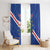 Custom Cape Verde Football Window Curtain Go Blue Sharks