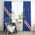 Custom Cape Verde Football Window Curtain Go Blue Sharks