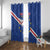 Custom Cape Verde Football Window Curtain Go Blue Sharks