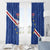 Custom Cape Verde Football Window Curtain Go Blue Sharks