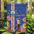 Personalised Cape Verde Garden Flag Grey-Headed Kingfisher Mix Gerbera Daisy