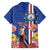 Personalised Cape Verde Hawaiian Shirt Grey-Headed Kingfisher Mix Gerbera Daisy