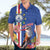 Personalised Cape Verde Hawaiian Shirt Grey-Headed Kingfisher Mix Gerbera Daisy