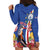 Personalised Cape Verde Hoodie Dress Grey-Headed Kingfisher Mix Gerbera Daisy