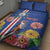 Personalised Cape Verde Quilt Bed Set Grey-Headed Kingfisher Mix Gerbera Daisy