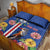 Personalised Cape Verde Quilt Bed Set Grey-Headed Kingfisher Mix Gerbera Daisy