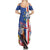 Personalised Cape Verde Summer Maxi Dress Grey-Headed Kingfisher Mix Gerbera Daisy