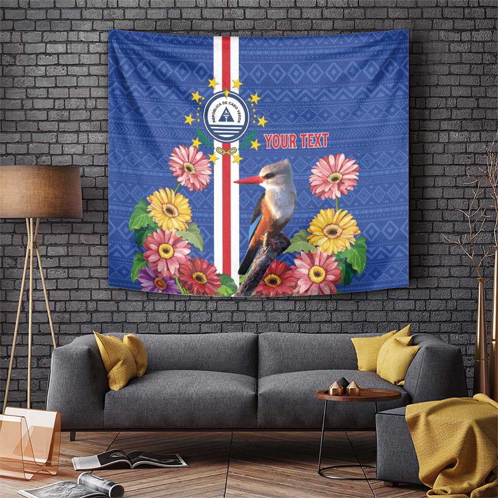 Personalised Cape Verde Tapestry Grey-Headed Kingfisher Mix Gerbera Daisy