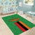 Personalised Zambia Area Rug Flag Style Mix Kente Pattern