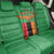 Personalised Zambia Back Car Seat Cover Flag Style Mix Kente Pattern