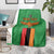 Personalised Zambia Blanket Flag Style Mix Kente Pattern