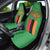 Personalised Zambia Car Seat Cover Flag Style Mix Kente Pattern