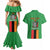 Personalised Zambia Couples Matching Mermaid Dress and Hawaiian Shirt Flag Style Mix Kente Pattern