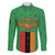 Personalised Zambia Family Matching Long Sleeve Bodycon Dress and Hawaiian Shirt Flag Style Mix Kente Pattern